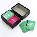 Biodegradable Debossing Custom Printed Playing Cards Front Back Both Sides PMS for sale