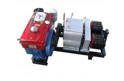 China 50KN Cable Winch Double Capstan 5 Ton Cable Pulling Winch With Diesel Engine supplier