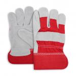 Soft Lining Leather Heat Resistant Gloves , Forge Mig Fireplace High Temperature Safety Gloves for sale