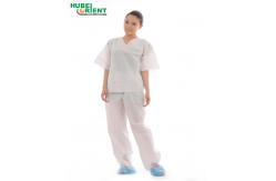 China Approved CE MDR Prevent Bacterial  45g/m2 SMS Disposable Medical Use Pajamas Suits supplier