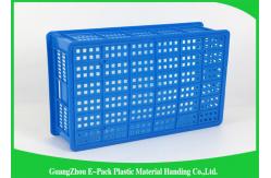 China Green Vegetable Plastic Food Crates Large Vented For Cold Chain Transport supplier