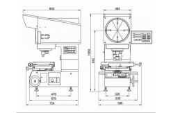 China High Precision Optical Measuring Instruments DP100 , Digittal Profile Projector supplier