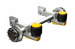 China Two Spring Guide Arms Suspension Air Spring For Gap Free Design Trailers supplier