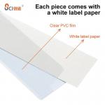 PVC Self Adhesive Label Holders Dust Proof Waterproof For Smooth Surface
