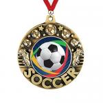 Customized Embossed Stock Soccer Award Medals For Large Purchases for sale