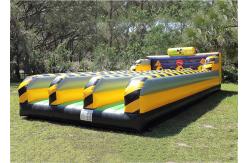 China Funny Bungee Run Inflatable Amusement Park For Entertainment Games supplier