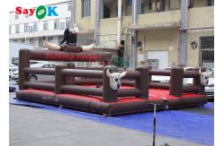 China Commercial Pattern Inflatable Arena Mechanical Bull Mattress Inflatable Game Rodeo Bull supplier