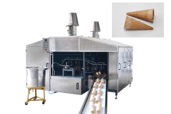Custom Professional Waffle Cone Maker With Touch Screen Display , Fully Antomatic