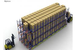 China Automatic Pallet Racks Storage Racking Radio Shuttle Racking For Warehouse supplier