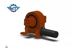 China Enveloping Worm Gear Single Axis  PV Solar Slew Drive 42CrMo Material supplier