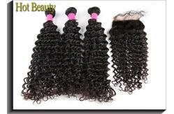 China 14 Inch Deep Wave Brazilian Virgin Human Hair Extensions 100G supplier