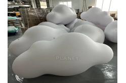 China Airtight PVC Hanging Inflatable Hanging Led White Cloud Balloon For Ceiling supplier