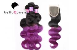 China 3+1 Bundle 1 Set Ombre Remy Hair Extensions Grade 6A Virgin Hair supplier