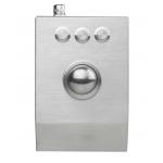 Rugged metal Stainless steel desktop 38mm laser trackball with 1200 DPI resolution for sale