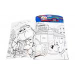 Custom Full Coloring Book Printing with brush , Kids Toddler Painting Coloring Pages for sale