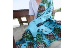 China Light Weight Microfiber Custom Beach Towel With High Durability And Digital Printing supplier