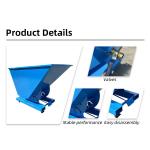 Transportable Steel Self Dumping Hopper Mini Forklift Tipper Bin Dumpster