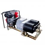 Double Drum Engine Powered Winch 47Kn Underground Cable Winch Machine for sale