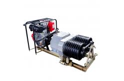 China Double Drum Engine Powered Winch 47Kn Underground Cable Winch Machine supplier