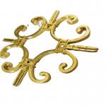 5*8 Aluminum decorative profile gold bar FLOWER  decoration for frameless glass accessories for sale