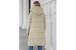 China Closure Female Frost Jacket In Black With Zipper And Snap Fastener supplier