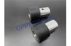 China Round Shape Black Rubber Roller Parts For Cigarette Making Machine supplier