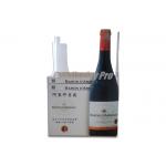 3D Logo Printed Cardboard Corrugated Floor Displays Rigid For Holding Red Wine for sale
