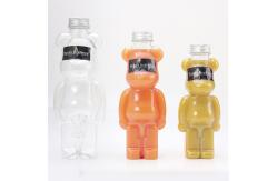 China Bear Plastic Screw Bottles For Juice Bubble Tea Voss Black 100ml supplier