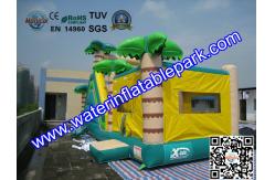 China Inflatable Bouncer Slide , Commercial Grade Bounce Houses Coconut Trees Tropical Themed supplier