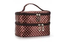 China Multifunction Washable Double Layer Polyester Cosmetic Bag supplier