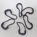 Bags Handbag Rubber Zipper Pulls Custom Logo Round Rope String for sale