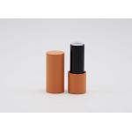 Orange Rubber Soft Touch Empty Lip Balm Tubes BulkRound Frosted