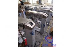 China QR code card reader Half Height Double Face Recognition Mechanism tripod turnstile zk supplier