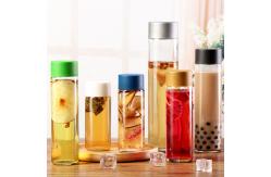 China Cold Pressed Glass Beverage Bottle With PP Caps Classic Style Machine Made supplier