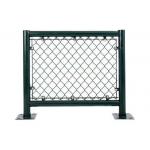 ISO14001 PVC Coated Wire Mesh Diamond Chain Link Fence for sale