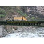 Q345 Chord Reinforcement Structural Steel Bridge For Bailey Bridge