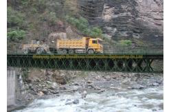 China Q345 Chord Reinforcement Structural Steel Bridge For Bailey Bridge supplier