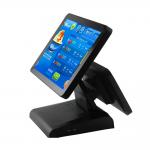 Dual Screen 15inch Windows POS System For Restaurant Supermarket for sale