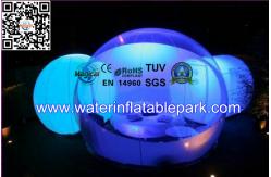 China Lighting Inflatable Bubble Tent For Outdoor Camping and Event supplier