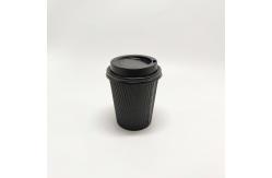 China Disposable Recycled Double Wall Paper Coffee Cup With Lids Custom Logo Printed supplier