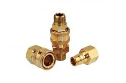 China Hydraulic Brass Quick Coupling 1/8 For Non Valved Applications supplier