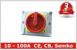 China Emergency Stop Off 10A IP65 Rotary Isolator Switch Safety Disconnect Switch supplier