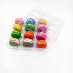PVC/PET Clear macaron tray 12 holes tray for sale