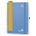 Two-Page Weekly Planner For The 12 Months July 2023 - June 2023 In Light Blue for sale