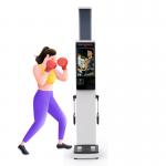 Professional 8 Electrodes Body Composition Fat Analyzer Height Weight Scale with Printer for sale