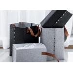 Double Color Felt Cube Storage Boxes Housewives Necessary With Large Capacity for sale