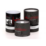 Food Paper Tube Packaging  , Plastic PVC Transparent Top Paper Lid Cosmetic for sale