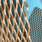 Suspended Ceiling Decorative 1060 Expanded Metal Wire Mesh Screen Anodized Aluminum for sale