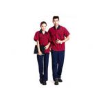 Red Color Professional Industrial Work Uniforms Good Hygroscopic For Engineers for sale