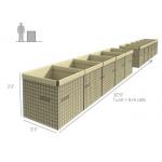 Rapid Deployed Welded Mesh 3mm Hesco Containers for sale